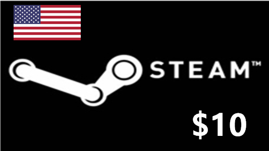美区Steam游戏平台充值礼品卡10美元
