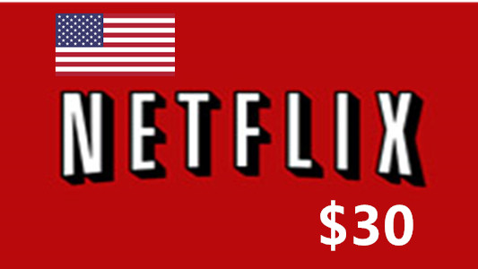 美区奈飞Netflix充值卡30美金面值