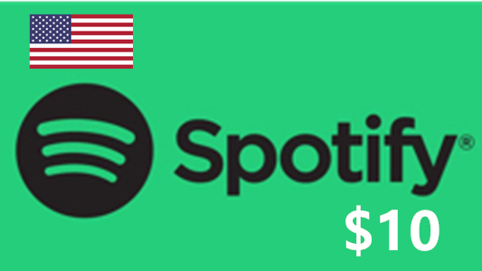 美区声田Spotify音乐APP充值礼品卡10美元