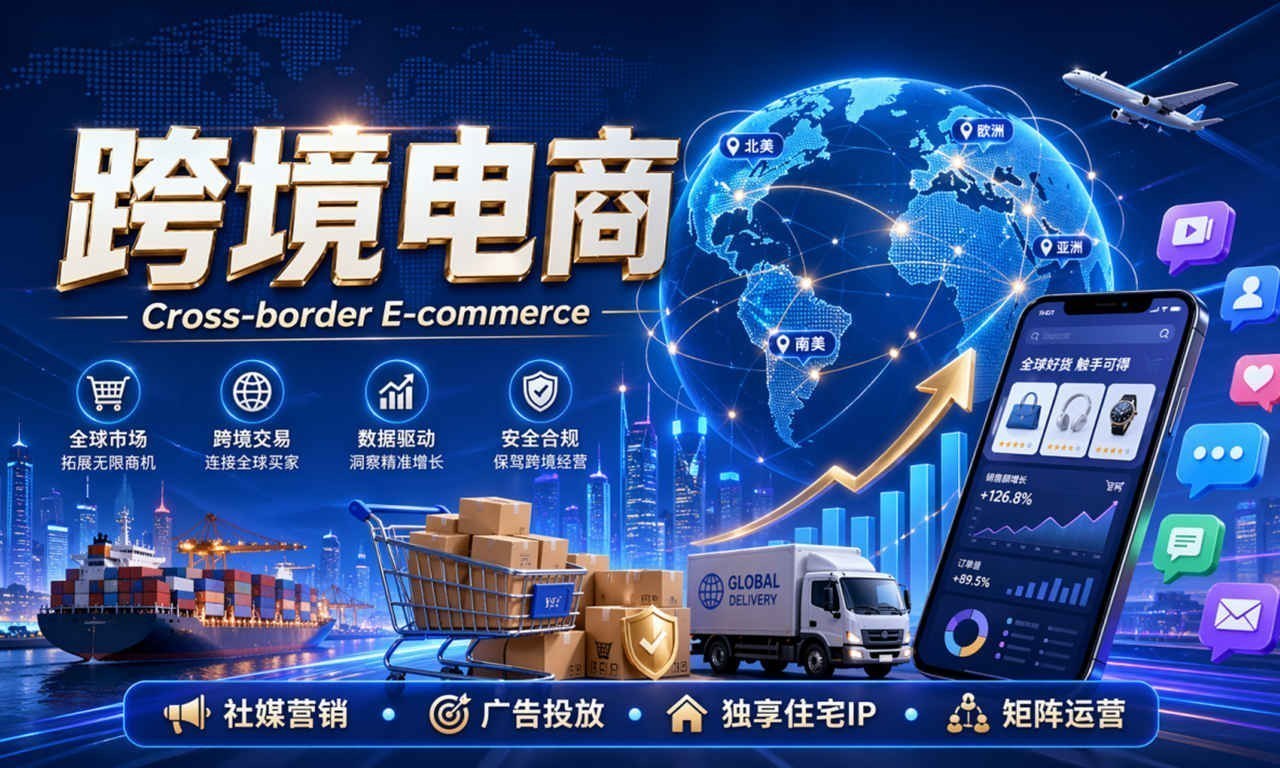 Cross-Border E-Commerce Special: Core APP Operations, Advertising Matrix, and Dedicated Residential IP Environment Analysis